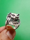 Fantastic Rare Ancient Silver Antique Roman Ring Lion Head Artifact Amazing