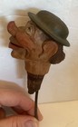 Vintage Anri  Hand-carved Wood Mechanical Bottle Cork Stopper Mouth Opens italy