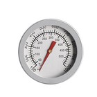 2x Bbq Thermometer Gauge - Barbecue Pit Smoker Grill Silver 