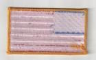 American Flag Patch Embroidered Iron-on Yellow Border Usa 3 1 2  X 2 1 4 quality