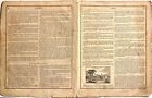 Original Antique World Map 1844  1849  Robinson  Olney School Geography 11x18  G