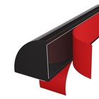 Flexible Quarter Round Molding  Mini Peel And Stick Rubber Trim 6 5 Feet Black