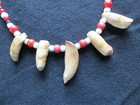 Rare  Native American Old Pawn Necklace  Trade Bead Necklace    Ott-0423 07608