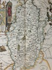 Rare Original Vtg Nottingham John Speed Extra Large 1600s Replica Map Art Print
