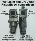 Mercruiser Marine 5 7 350 Exhaust Manifolds 4  Risers Elbows 3  Spacers 5 0 5 7l