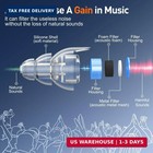 Reure High Fidelity Concert Ear Plugs  Noise Cancelling Silicone Ear Plugs 2 Pai