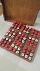 Vintage Ethical Thai Wooden Sudoku Travel Board Game Puzzle - Great Condition 