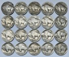 Half Roll Of 20 Full Date Buffalo Nickels 