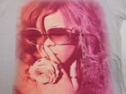 New 2011 Rihanna Loud Tour T-shirt Light Grey Pink Womens Small Shh Pink Photo