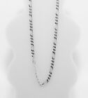 925 Sterling Silver Figaro Mens Boys Chain 120 Or 4 5mm