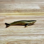 Vintage Brass Whale Figurine Marine Nautical Sea Ocean Decor Whale Shark Gift