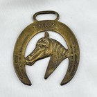 Brass Horse Medallion Vintage Pinza Coronation Derby Race Winner 1953 Harness