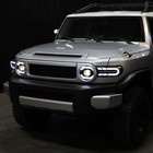 07-14 Fj Cruiser Halogen Projector Animated Led Sequential Turn Signal Set Black