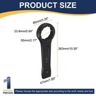 Box End Striking Ring Wrench  55mm Metric Cr-v Steel 12-point Strike Spanner