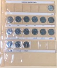 16 Canada 25 Cents Quarters 25   Twenty Five Cent Uncirculated Canadian Coins  25