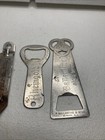 Lot Of  6  Different Vintage Metal Beer Bottle Openers  -p