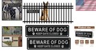 Beware Of Dog Sign Keep Gate Closed  2 Pack Rust Free Aluminum Dog On Premises S