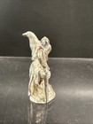 Pewter Spoontiques 537 Wizard Merlin Crystal Ball Staff 1984 1 5    Tall