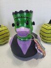 Quakeez Duckeez Spooky  Halloween Frankenstein 9  Large Rubber Duck              Nwt