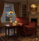 24    American Stained Glass Led Night Light Lamp vintage Home Decor tiffanystyle 