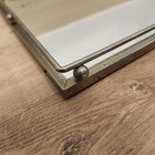 Vintage Rectangle Brass Mirror Vanity Tray Retro Modern Hollywood Regency Mcm