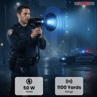 5 Core Megaphone 50w Bluetooth Rechargeable Portable Bullhorn 1100 Yards W Led