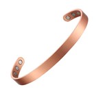 2 Elegant Pure Copper Magnetic Bangles Bracelets Arthritis Pain Relief Energy Rx