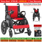 Stable Heavy Duty 500w Electric Wheelchair Folding Adult Senior Fda Carbon Steel
