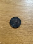 Bank Of Upper Canada 1854 Antique Uk Queen Victoria Half Penny Bank Token Coin 