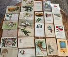 Lot Of 125 Antique Christmas Postcards Early 1900s Vintage 