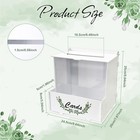 Wooden Wedding Card Box With Flower Trough  White Gift Card Box For Wedding W   