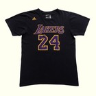 Nba Adidas Los Angeles Lakers Kobe Bryant Jersey Black Graphic T Shirt Sz M