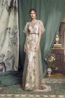 Mother Of The Bride Dresses Jewel Lace Appliques Evening Gowns Wedding Dress