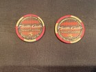 Vintage Lot Of 2 Monte Carlo  5 Poker Chips Las Vegas Casino Grand Opening 1996