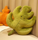 Green Leaf Pillow Plush Toy 13  Stuffed Animal Toddler Doll Gift For Kids