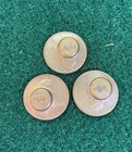 Three 3  Pennies Stamped Punched With Masonic Emblems Both Sides 2  1979 1  1980