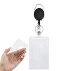 1pcs Id Badge Holder Hard Plastic Card Holders Vertical