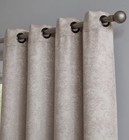 Linenzone Evelyn Blackout Curtains Ivory 54x84 Pair 2 Grommet Window Panels
