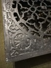 Antique Victorian Cast Iron Floor Heat Vent Grille Grate 8  Round Diameter Hole