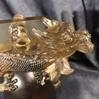 Tittot Crystal Glass Carved Dragon Sculpture 6    4lbs Signed By Heinrich Wang