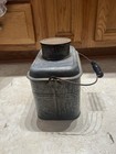 Antique Vintage Granite Ware Coal Miner Construction Railroad Pail Lunch Box