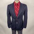 Vtg 60s 70s Leisure Suit Mens 40 Long Jacket 35 30 Pants Bell Bottom Disco Mod