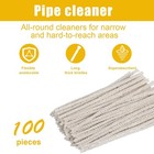 100 Pack Cone Pipe Cleaner 6  Pipe Cleaner Bulk  Cotton And Wire Pipe Cleaner