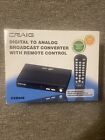 Craig Cvd506 Analog To Digital Broadcast Converter Remote Control  New