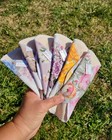 Lilind 6 Pack Everyday Pantyliners  Organic Cloth Pads  Reusable Menstrual