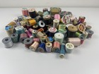 Lot Of 125 Vintage Wooden Spools Asst Sewing Thread Various Colors Brands