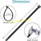 Zip Ties 8 Inch 100 Pack  40lb Strength Black Cable Wire Ties Indoor Outdoor