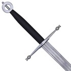 Hand Forged Great Sword 54  Full Size Longsword Steel Hilt Wood Leather Scabbard