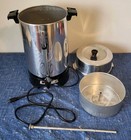 Vintage West Bend  33600 Tested Working  40-100 Cup Auto Coffee Percolator W box
