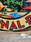 Vintage National Park Porcelain Sign Old Zion Utah Ranger Hiking Camp Cabin Hike